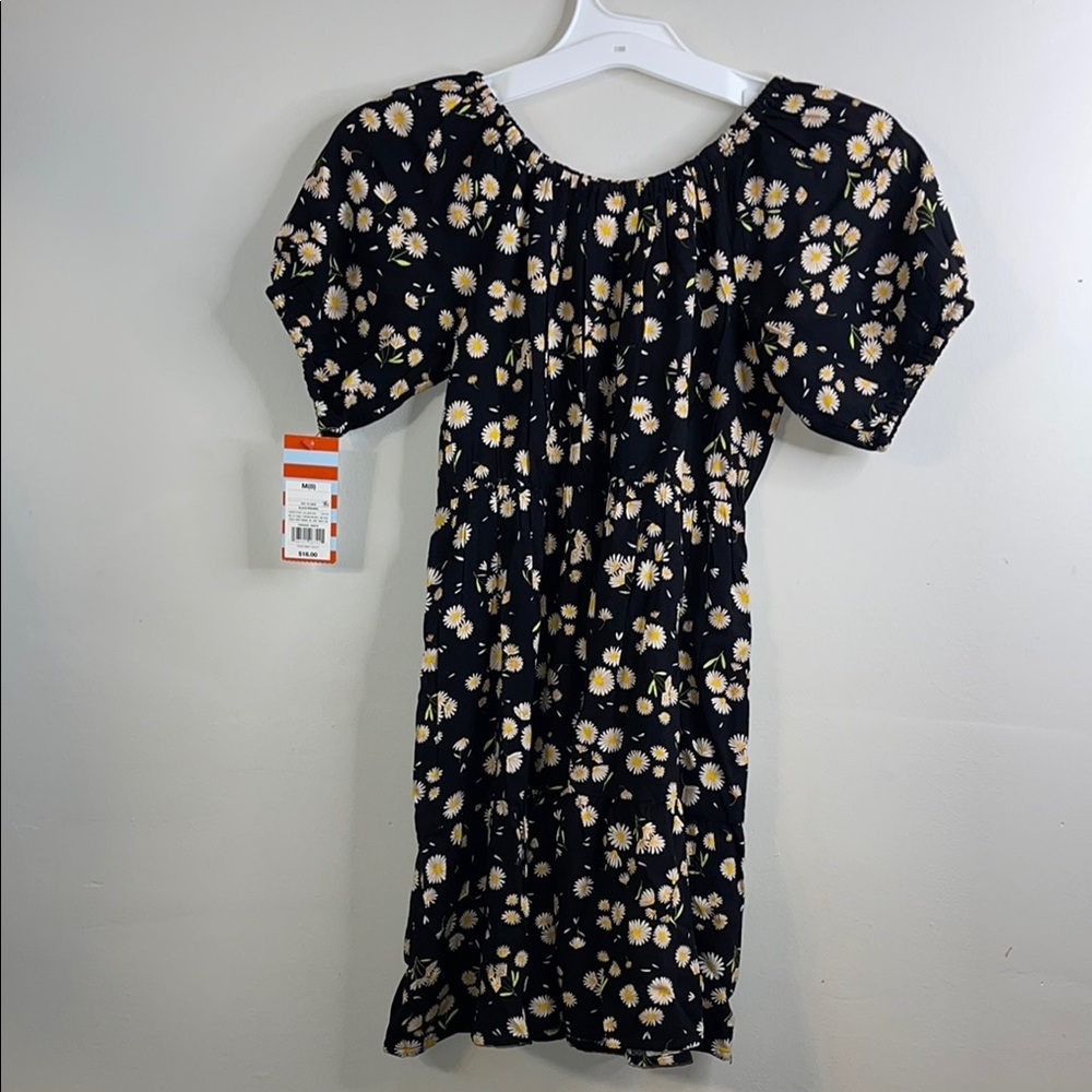 Cat & Jack GIRLS Black Dress with Daisies NWT Size 8 (Medium) #2 - Picture 9 of 9